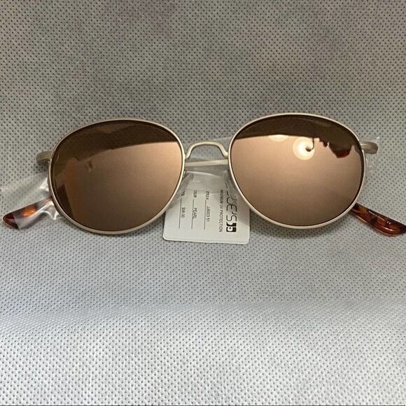Joe’s Jeans Pearl Round Sunglasses Brown Lenses - Picture 4 of 9